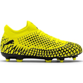 Chuteiras Puma Future 4.4 Fg Ag Junior amarelo-preto 105696 03