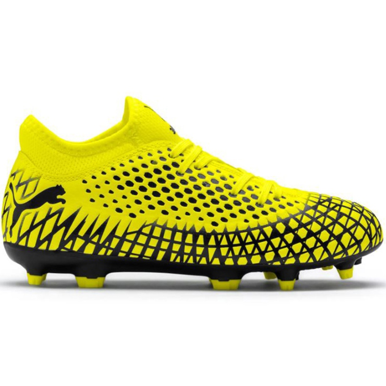Chuteiras Puma Future 4.4 Fg Ag Junior amarelo-preto 105696 03