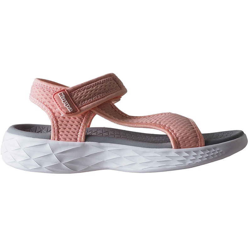 Sandálias femininas Kappa Vedity Ii rosa-cinza-branco 242811 2110