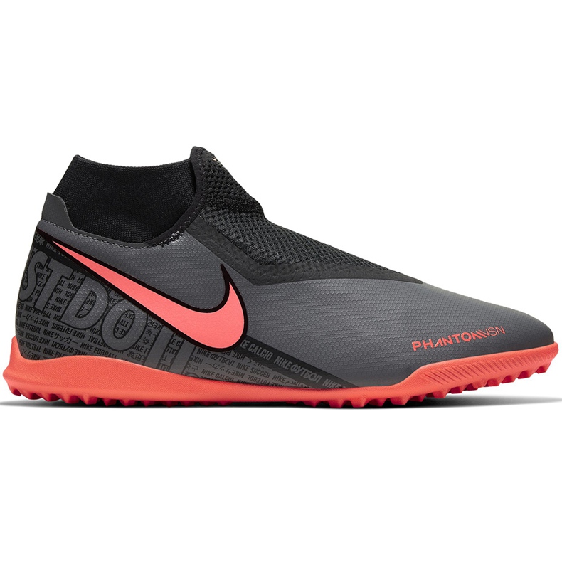 Chuteiras Nike Phantom Vsn Academy Df Tf AO3269 080 cinza cinza