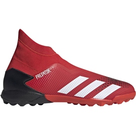 Chuteiras Adidas Predator 20.3 Ll Tf EE9576 vermelho branco vermelho