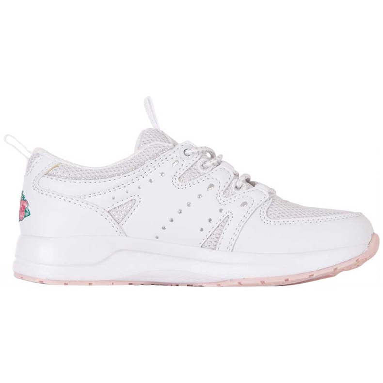 Sapatos infantis Kappa Loretto K branco e rosa 260791K 1022