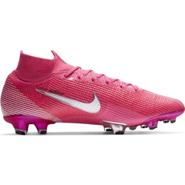 Chuteiras Nike Mercurial Superfly 7 Elite Km Fg DB5604 611 rosa rosa Chuteiras Nike Mercurial Superfly 7 Elite Km Fg DB5604 611 rosa rosa