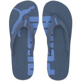 Chinelos masculinos Puma Epic Flip v2 azul marinho 360248 40 azul-marinho