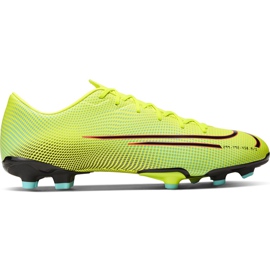 Chuteira Nike Mercurial Vapor 13 Academy Mds FG / MG Junior CJ0980 703 amarelo amarelo