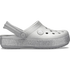 Crocs para crianças Crocband Glitter Clog Kids prata 205 936 040 Crocs para crianças Crocband Glitter Clog Kids prata 205 936 040