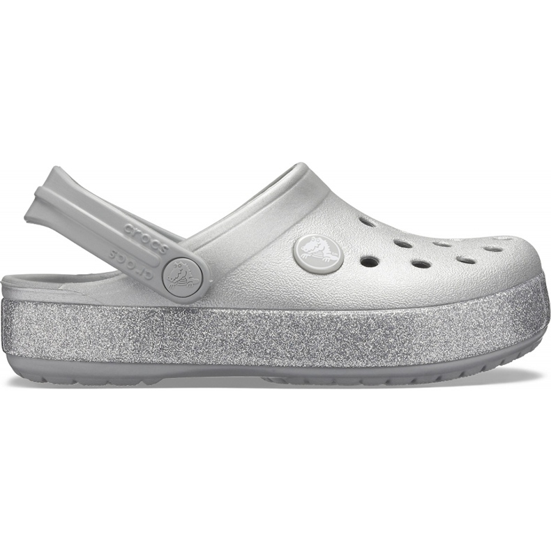 Crocs para crianças Crocband Glitter Clog Kids prata 205 936 040