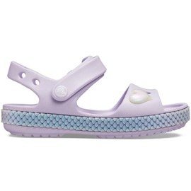 Sandálias infantis Crocs Sandália Imagination Crocband Ps roxo 206 145 530