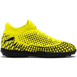 Chuteiras Puma Future 4.4 Tt Junior amarelo-preto 105699 03