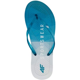 Chinelos femininos 4F turquesa H4L20 KLD003 35S azul Chinelos femininos 4F turquesa H4L20 KLD003 35S azul