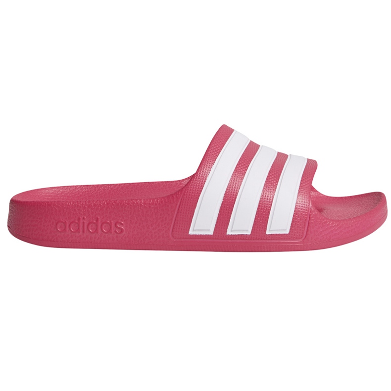 Chinelos Adidas Adilette Aqua K rosa para crianças EF1749 branco