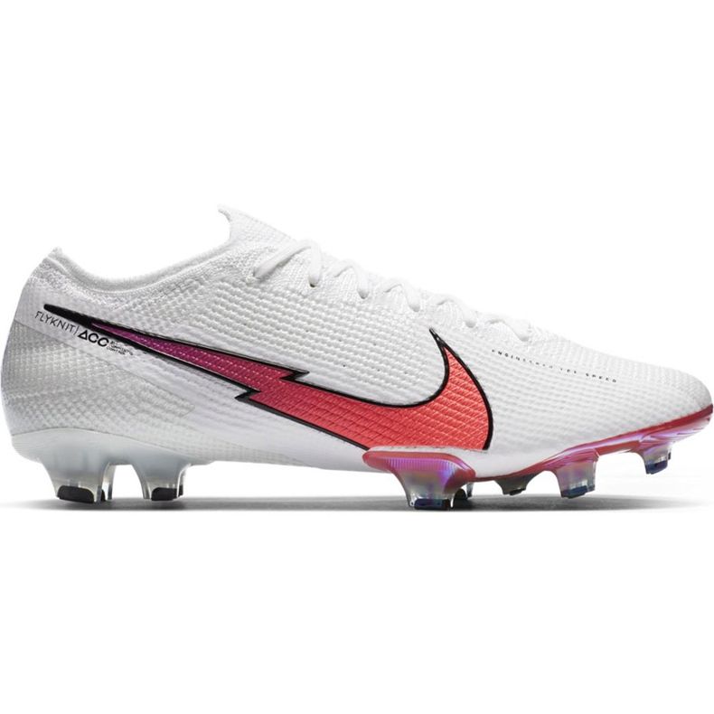 Chuteira Nike Mercurial Vapor 13 Elite Fg AQ4176 163 futebol branco branco