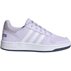 Calçados infantis Adidas Hoops 2.0 K roxo claro EG9075