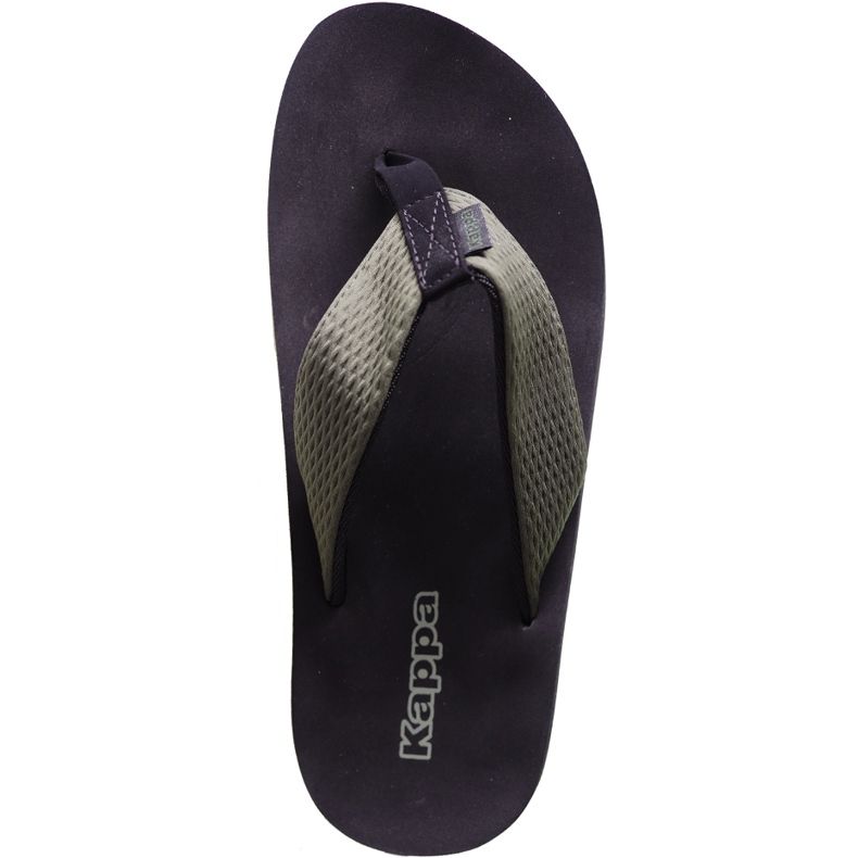Chinelos masculinos Kappa Pahala pretos e verdes 242669 3111