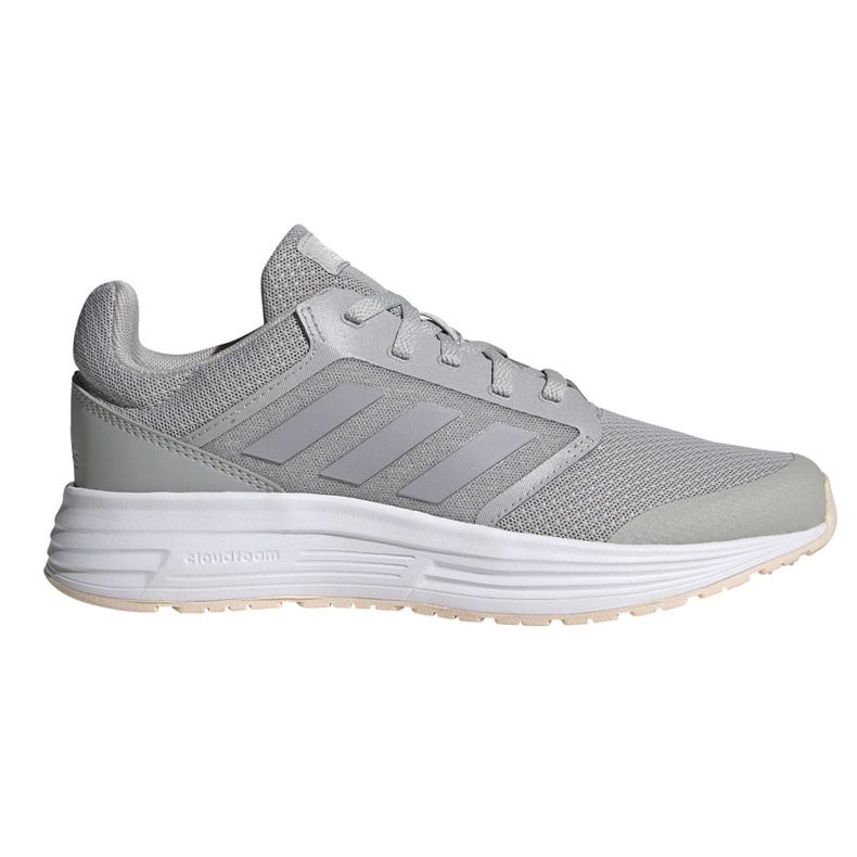 Tênis de corrida feminino adidas Galaxy 5 cinza claro FW6122