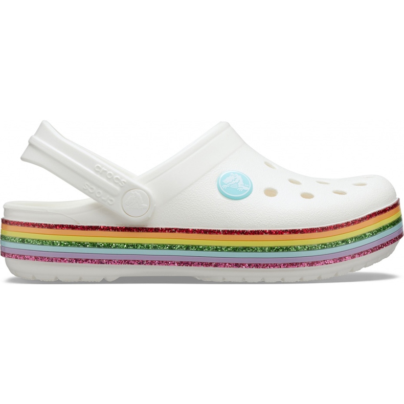 Crocs para crianças Crocband Rainbow Glitter Clg K branco 206151 100