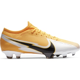 Chuteiras Nike Mercurial Vapor 13 Pro Fg AT7901 801 laranja amarelo