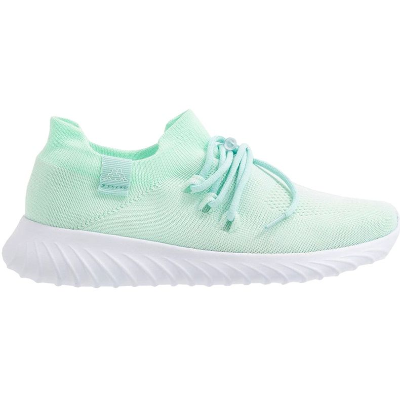 Sapatos femininos Kappa Zuc branco menta 242818 3710 verde