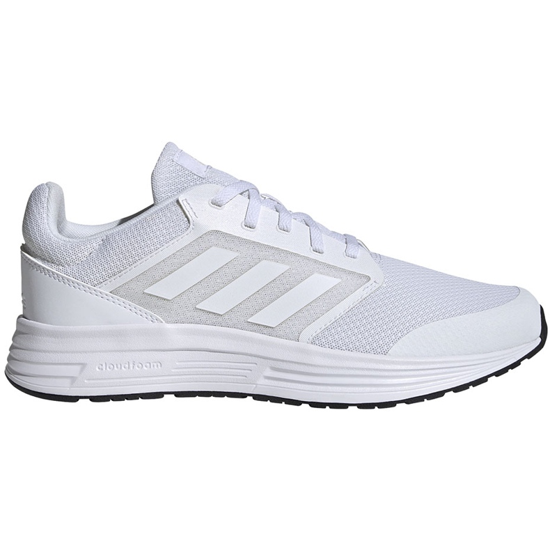 Tênis de corrida masculino branco Adidas Galaxy 5 FW5716