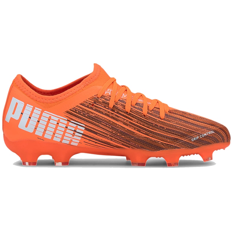 Chuteiras Puma Ultra 3.1 Fg Ag Junior 106098 01 laranja laranja