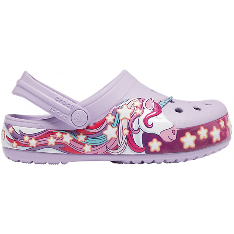 Crocs para crianças FunLab Unicorn Band Cg K roxo 206270 530 tolet