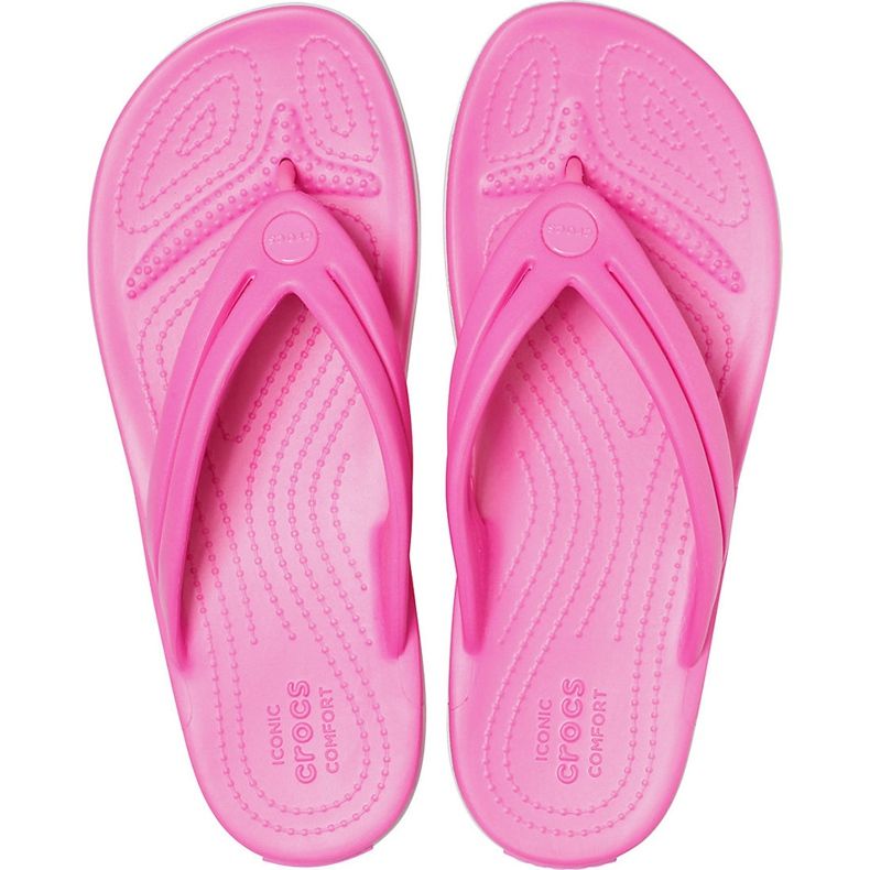 Chinelos femininos Crocs Crocband Flip W rosa 206100 6QQ