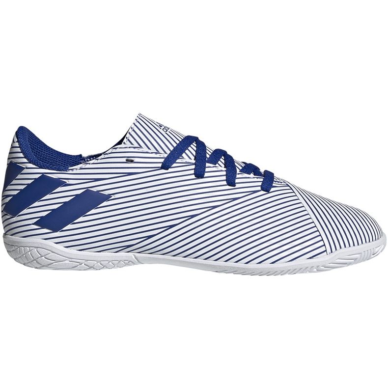 Chuteiras Adidas Nemeziz 19.4 In Jr branco e azul EF1754 multicolorido