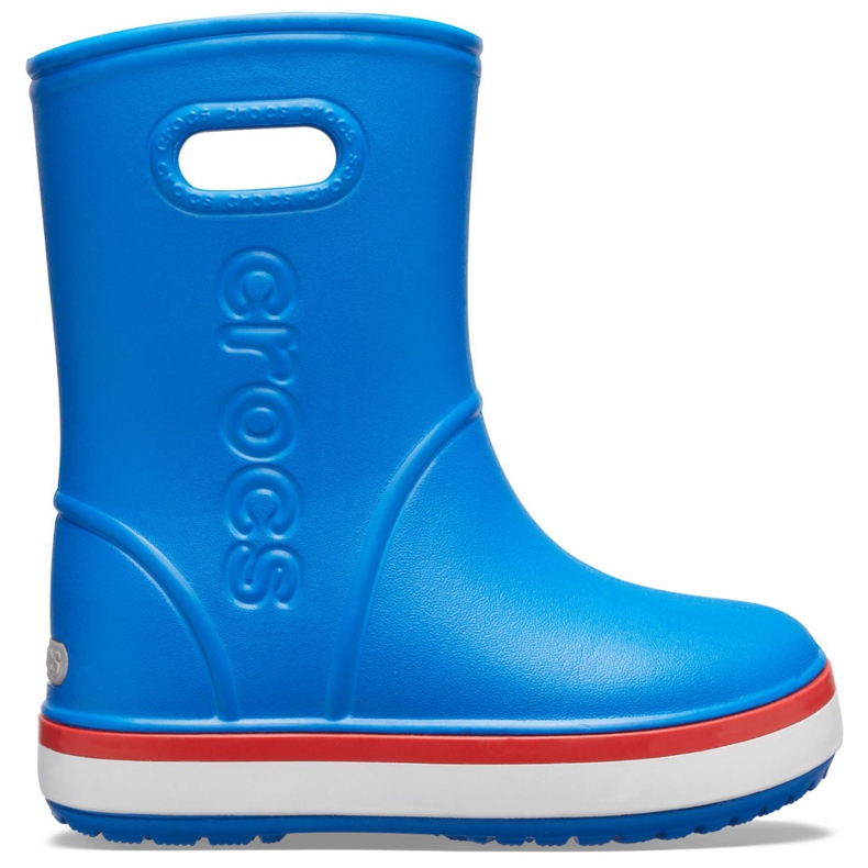 Botas de chuva Crocs para crianças Bota de chuva Crocband Kids azul 205827 4KD