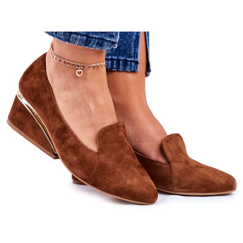 Exquisite Brogues feminino requintado marrom 1205 castanho