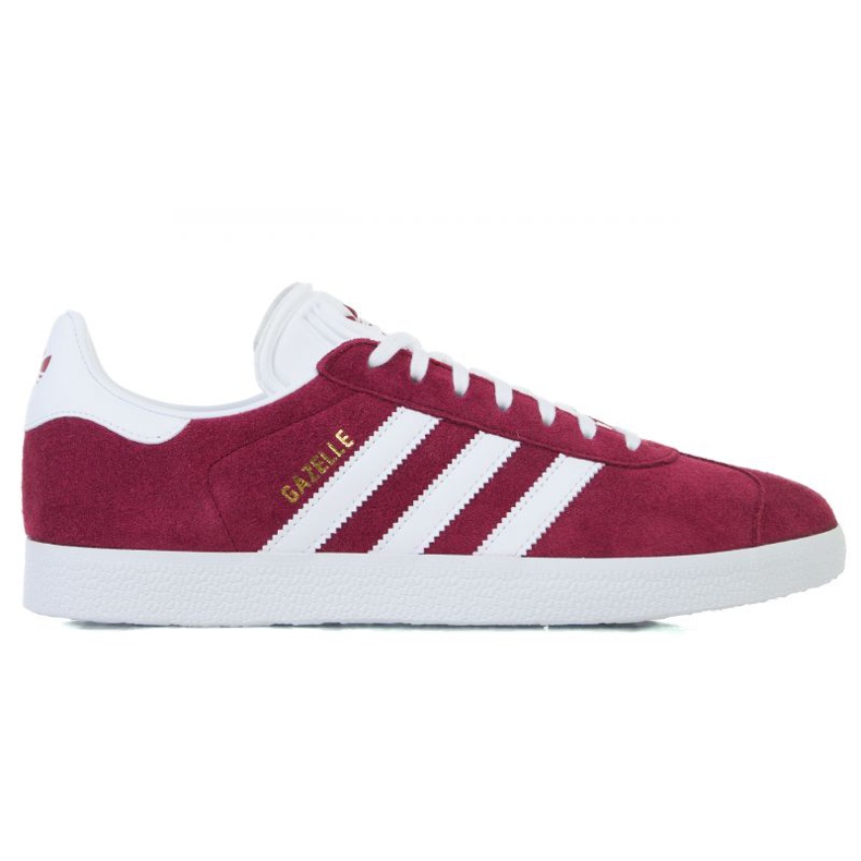 Sapatos Adidas Gazelle M B41645 branco vermelho