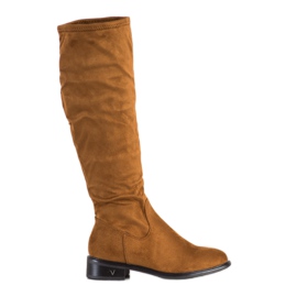 Botas de camurça VINCEZA marrom