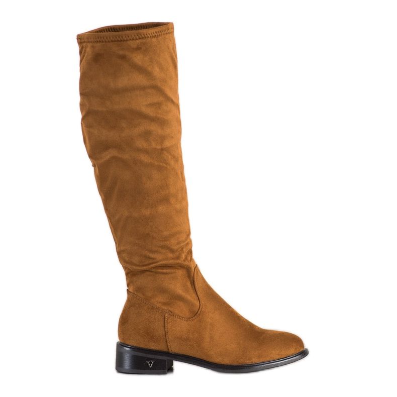 Botas de camurça VINCEZA castanho