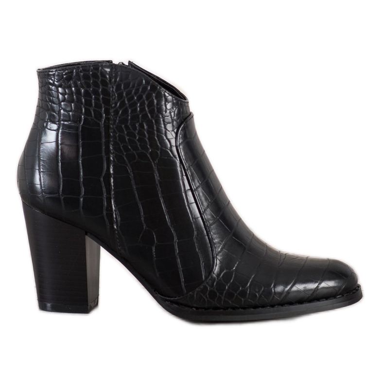 Filippo Botas elegantes com estampa de cobra preto