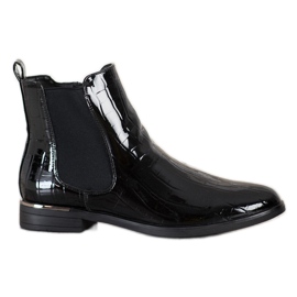 Filippo Botas Chelsea lacadas pretas preto