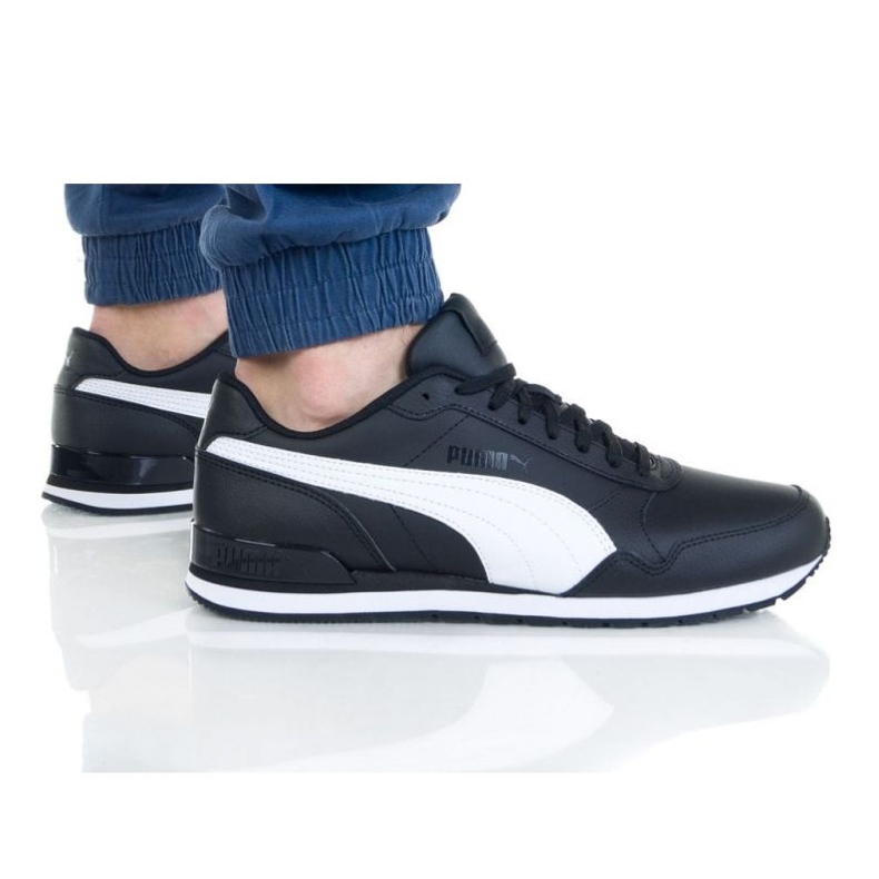 Puma St Runner V2 Full L 365277 11 tênis branco preto