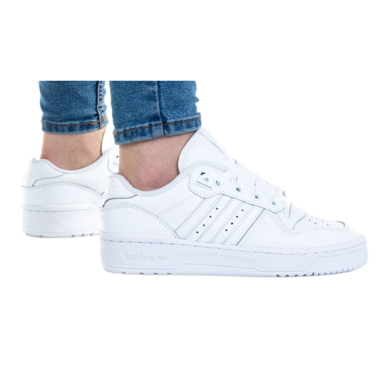 Sapatos Adidas Rivalry Low Jr EG3636 branco azul
