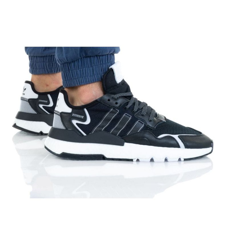 Sapatos Adidas Nite Jogger M FW2055 branco preto