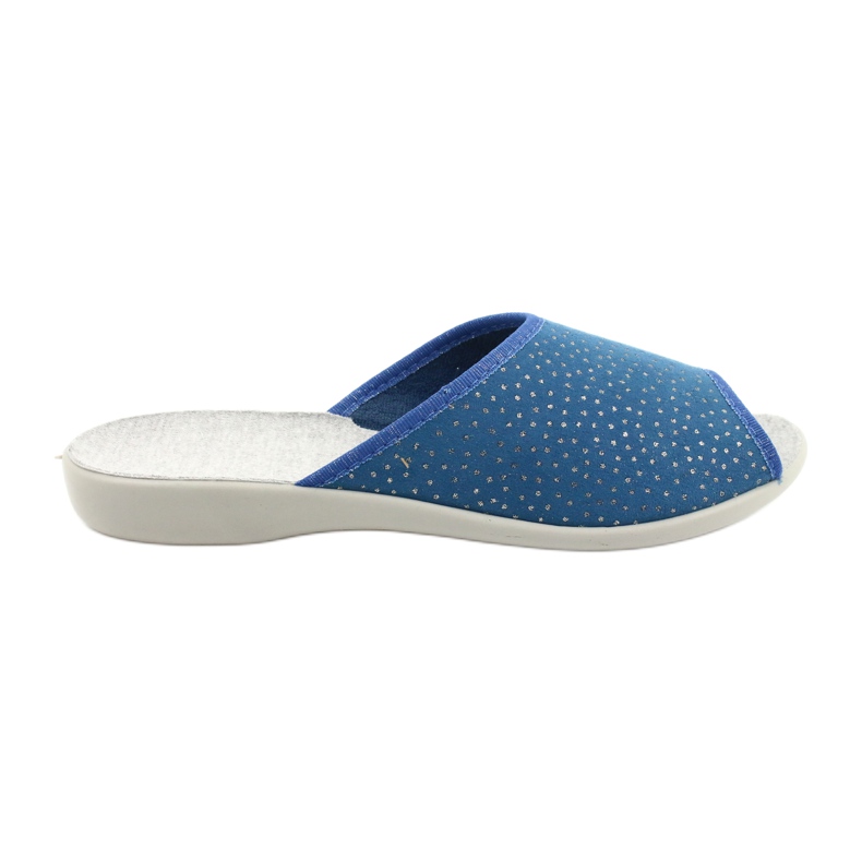 Sapatos femininos Befado pu 254D117 azul cinza