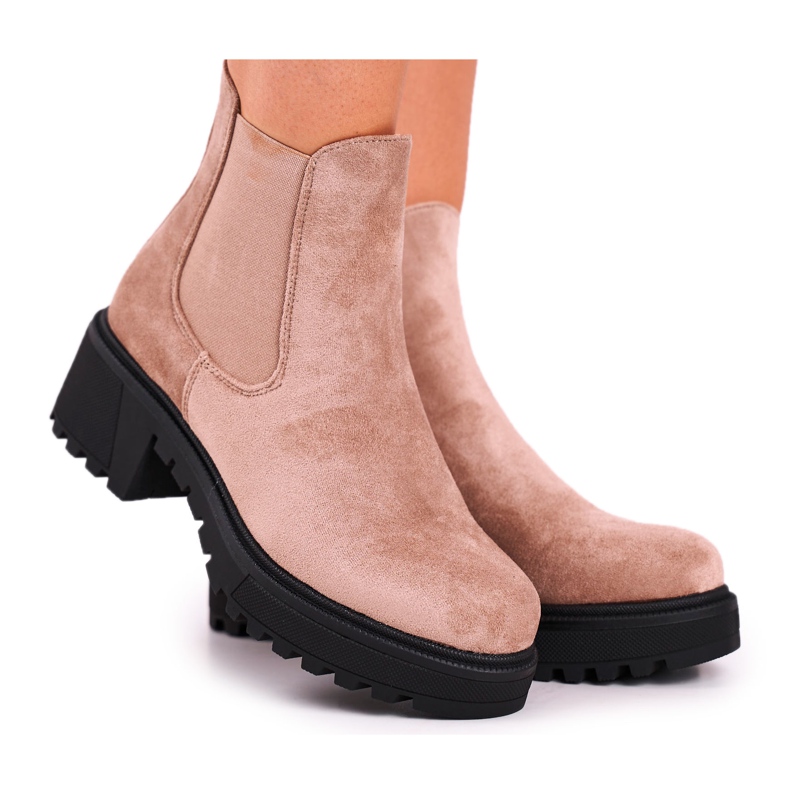 PS1 Botas altas femininas sidamo bege