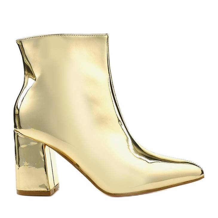 Botins dourados no espigão, o zíper SY50P Gold Botins dourados no espigão, o zíper SY50P Gold