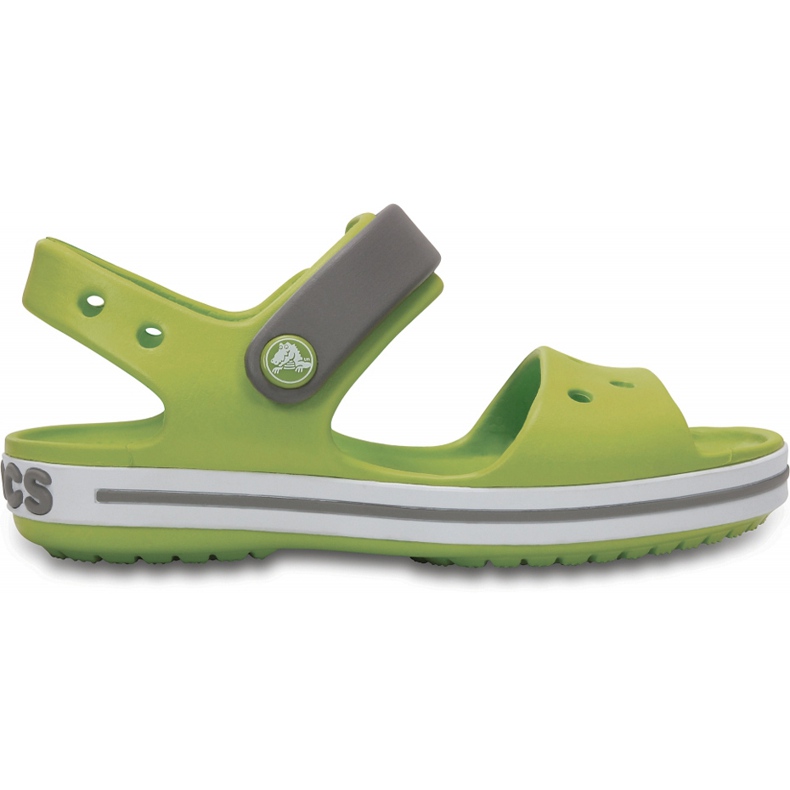 Sandálias Crocs para crianças Sandália Crocband Kids verde e cinza 12856 3K9