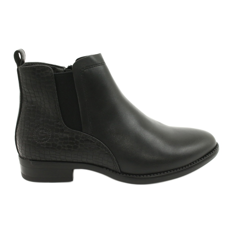 Botas Chelsea Botas pretas Sergio Leone BT558 preto