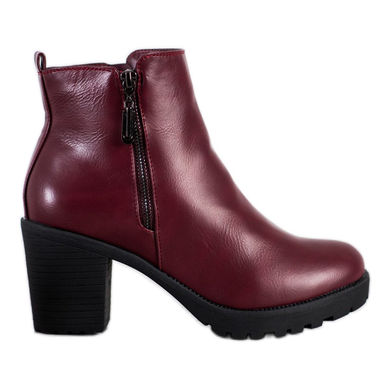 Small Swan Botas quentes femininas vermelho