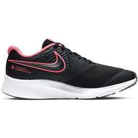 Sapatos infantis Nike Star Runner 2 pretos e rosa AQ3542 002