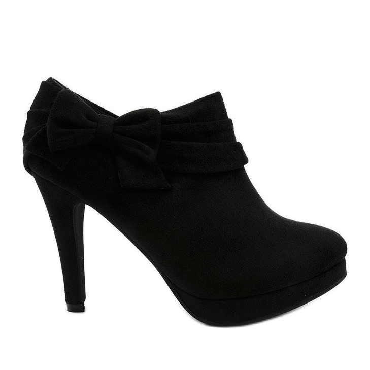 Botas pretas de salto alto com elástico Fharvix preto Botas pretas de salto alto com elástico Fharvix preto