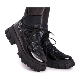 FRGIV Botas pretas deslizantes Rochelle femininas preto
