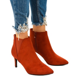 Botins vermelhos com elástico Pattera