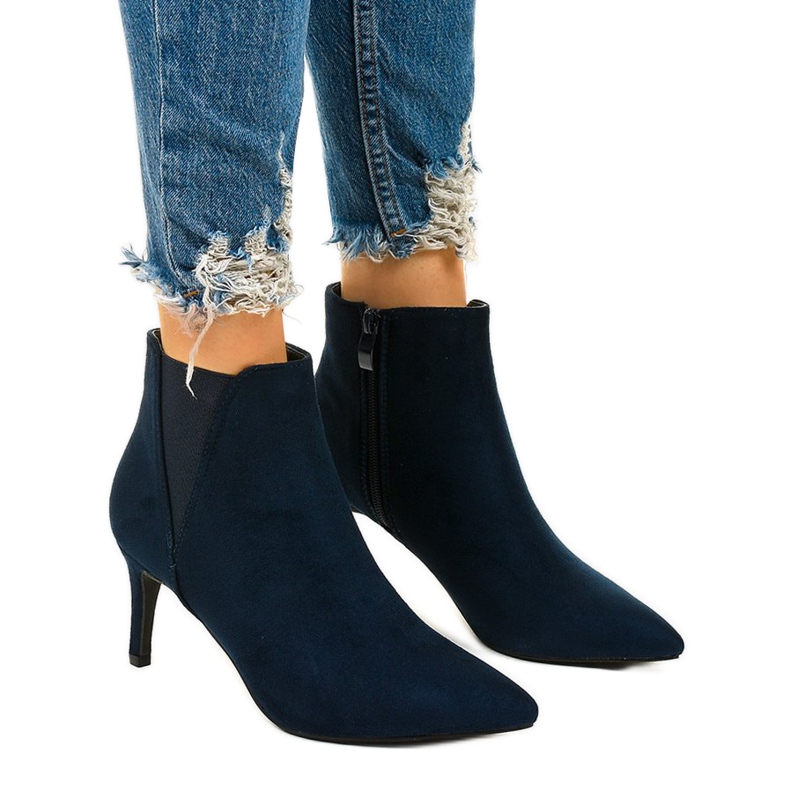 Botins azul marinho com elástico Patter