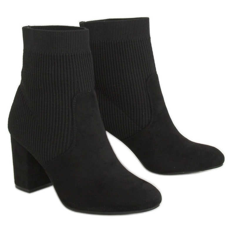 Botas meias pretas 7980-GA pretas preto