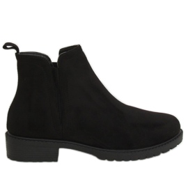 Botas pretas Chelsea para mulheres JB044 pretas preto